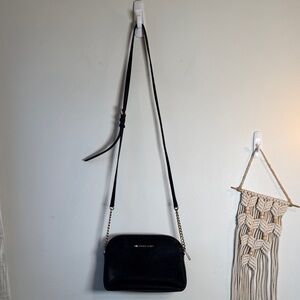 Michael Kors Elegant Black Cindy Dome Crossbody Bag